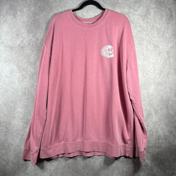 Liquid Death Instant Death Sweatshirt Mens Size XXXL 3XL Pink Pullover Crew Neck - Picture 2 of 11